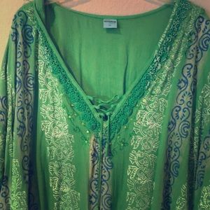 Green Beach Goddess Top